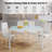 Latoyta Modern 5-Piece Rectangular Glass Top Dining Set with Cushioned Chairs-913626772