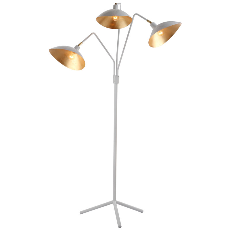 Lampe sur pied à branches 70 po Hopson, Blanc