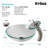 Crystal Glass Circular Vessel Bathroom Sink with Faucet-6985771