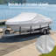 Housse de bateau Oxford 210D pour coque en V, imperméable et résistante aux UV, transportable sur remorque, pour bateaux en forme de V de 14 à 16 pieds.-136058398