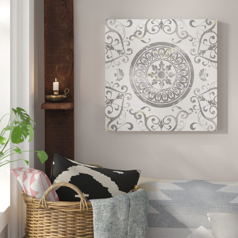«Mandala Medallion», impression sur toile, H 40 po x l 40 po x P 1,5 po, Toile tendue