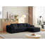 Canapé modulaire en nuage de 104 po avec méridienne en forme de L, canapé modulaire moderne avec assise profonde, fauteuils rembourrés pour la chambre à coucher du salon, aucun assemblage requis (tissu en chenille innovant)-575248652-575248651