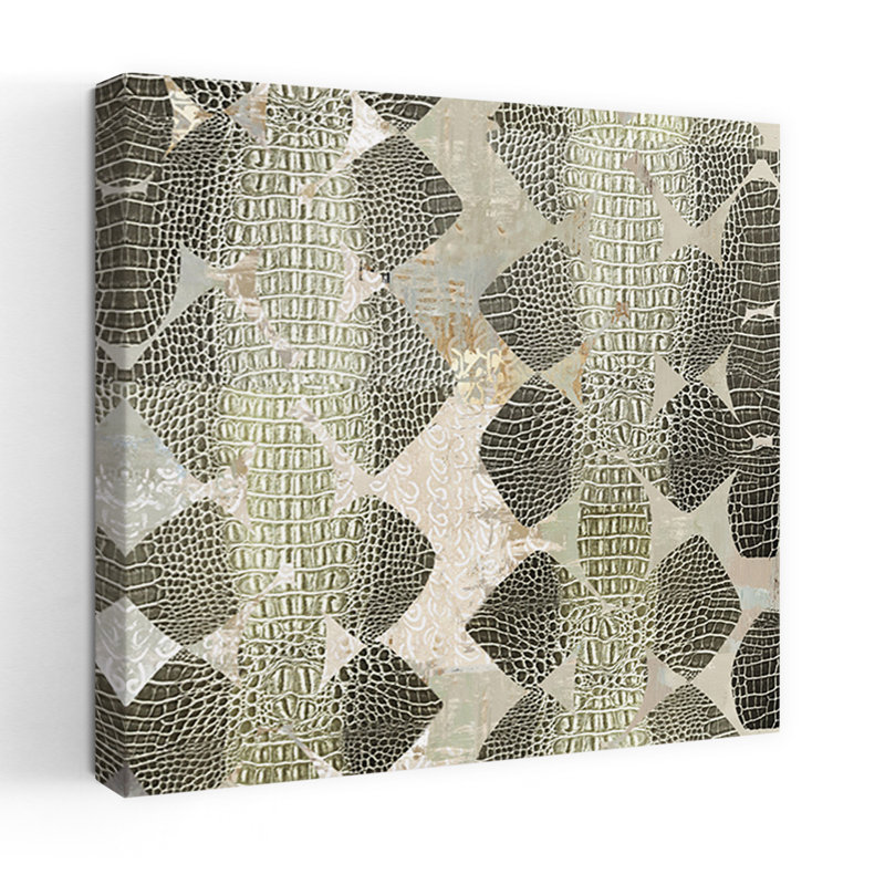 Python Abstract Contemporary Geometric Art, 48" H x 48" W