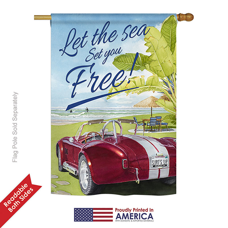 Ensemble de 2 faces en polyester 40 x 28 po free-face drapeau maison