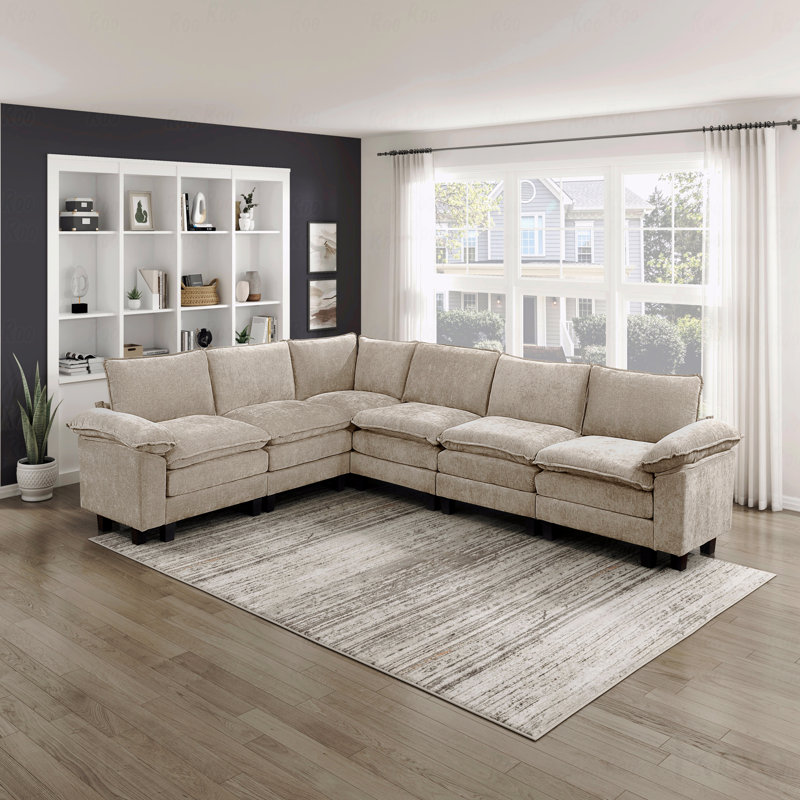 Canapé modulaire Basic, ensemble de canapés modulaires 6 pièces Modern Contemporary