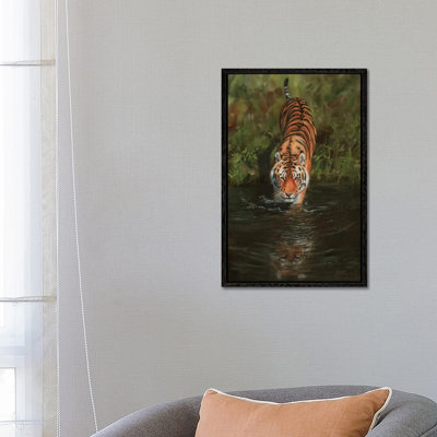 Tiger Cooling Off by David Stribbling - Gallery-Wrapped Canvas Giclée on Canvas