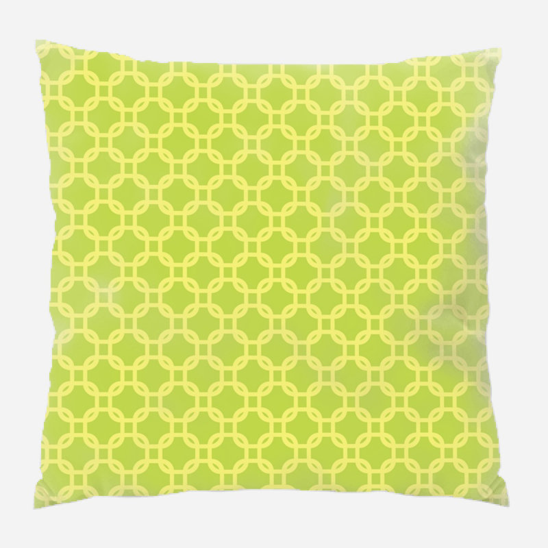 Abstract Geometric Microsuede Reversible Throw Pillow