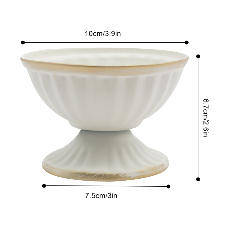 2.6"H Short Metal Table Wedding Vase