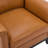 Hamse Genuine Leather Upholstered Accent Armchair-254838026