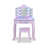Teamson Kids Stardust Gisele Wood Vanity Table With Led Mirror & Drawer