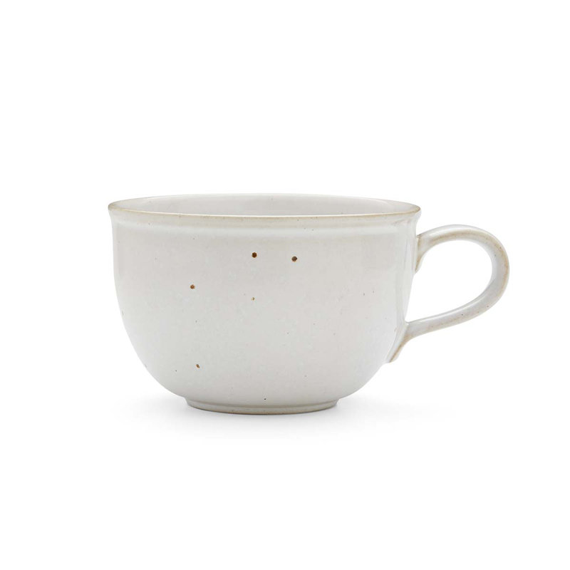 Minerals Set Of 4 Jumbo Mugs, Moonstone, White