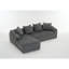Memory Foam Filled 3 , Corduroy For A Restful Experience - Grey Couch, Comfort