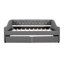 Upholstered Daybed With Two Drawers, Wood Slat Support-233167712