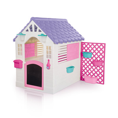 Lily Manor 127cm W x 140cm D Plastic Playhouse with Kitchen