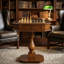 Table de jeu réversible Cherry Chess Checker