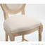 Chaises de salle à manger rembourrées French Country avec dossier rond, ensemble de 2