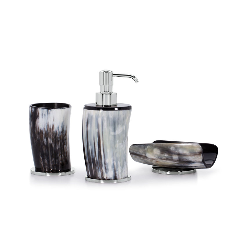 Tusk Dark Soap Dish - Nickel, Ebony