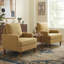 Fauteuil Clancy avec pieds en bois massif-129459922