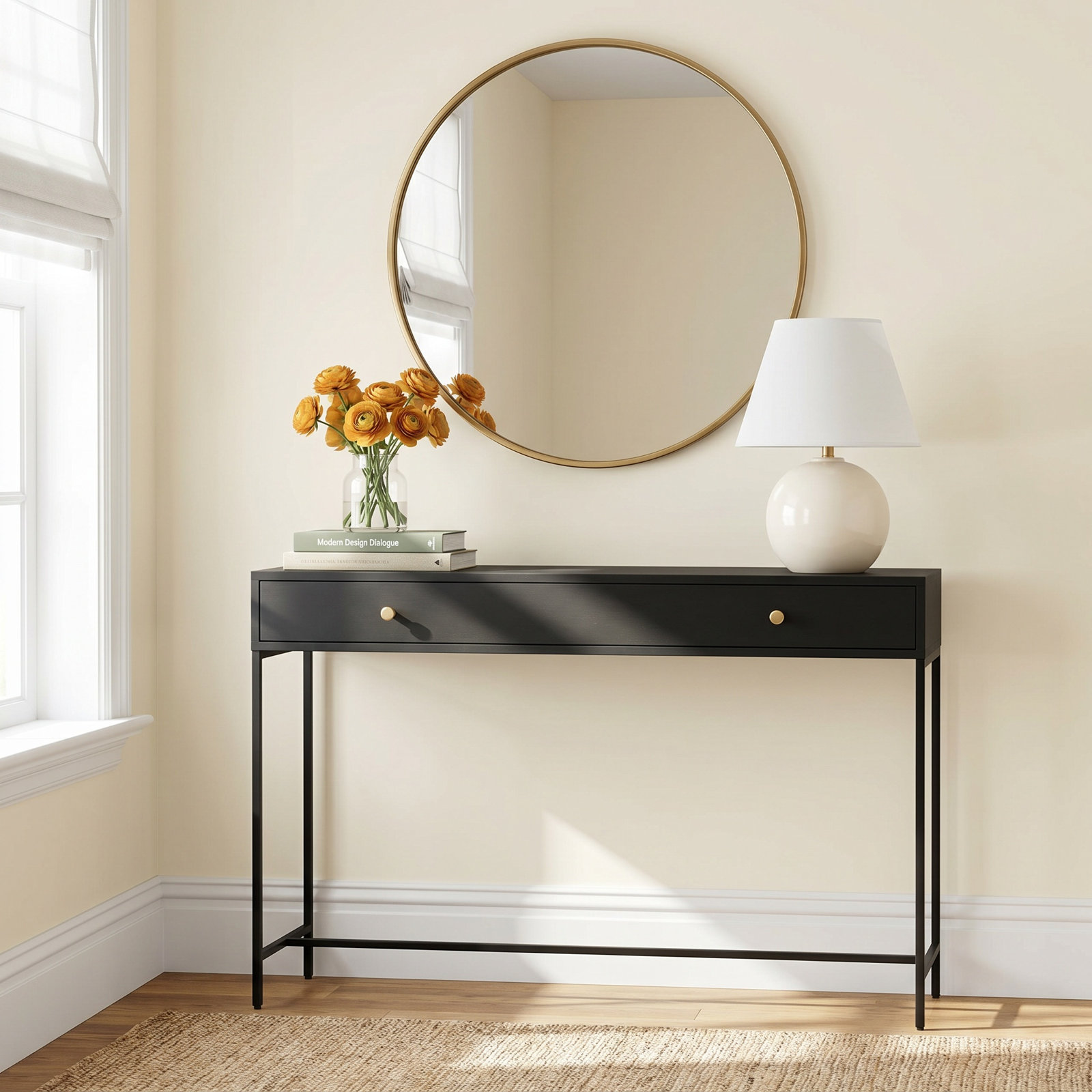 Springer 48'' Console Table, Black
