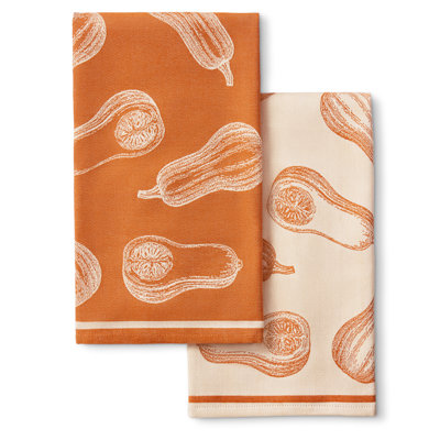 Ensemble de 2 serviettes de cuisine en jacquard tissé à plat de la collection Kitchenaid