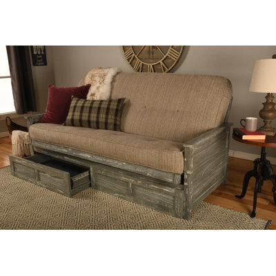 Anders Full / Double 79 " Upholstered Futon and Mattress