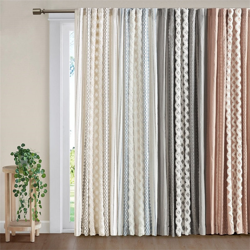 Cutrer Cotton Room Darkening Curtain Panel, 50" W x 95" L, Beige