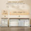Banquette d'angle de 160 cm avec rangement, banquette en bois en forme de L, 550 litres, idéale pour l'entrée, la salle à manger ou les toilettes, blanc rustique