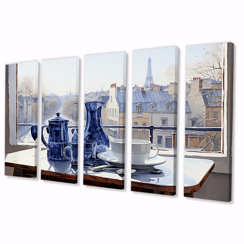 Urban Urbanian Perspectives - Paris, art mural 5 pièces, H 28 po x l 60 po