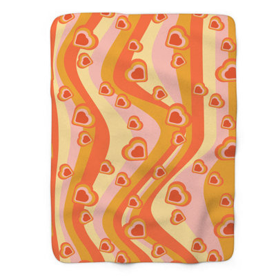 Groovy Love - 1 Piece Premium Blanket