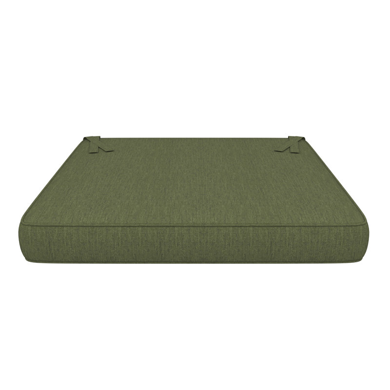Sunbrella Indoor/Outdoor Dining Chair Cushion, 20" W x 20" D, Sunbrella® Canvas Fern