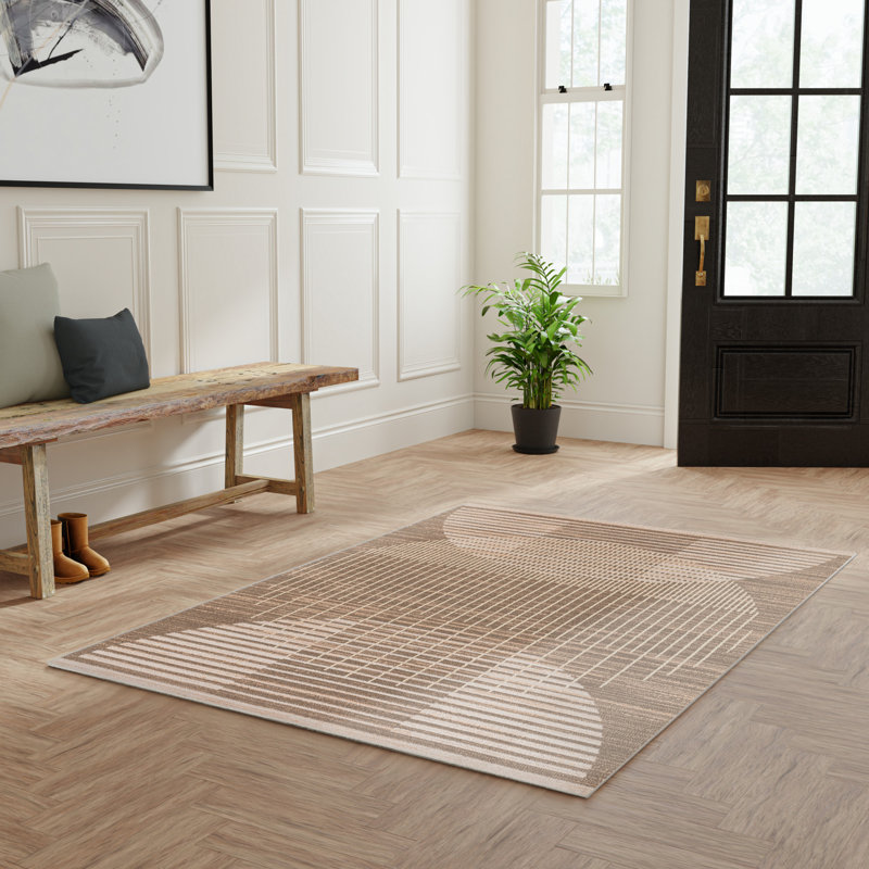 Tapis d'intérieur Mid-Century George Oliver Jeffs, Rectangle 4 pi x 6 pi