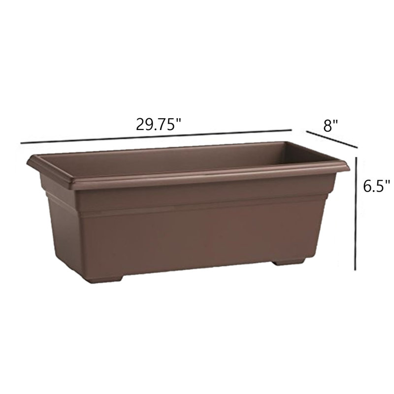 Countryside Planter Accessories, 6.5”H x 29.75”W x 8”D, Brown