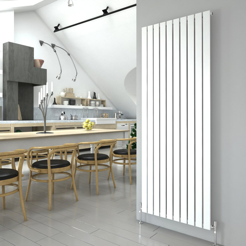 Belfry Heating Octavius 5460 BTU Hydronic Panel Space Heater, White