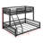 Twin XL Over Queen Floor Bunk Bed With Ladder & Guardrails-1575297180