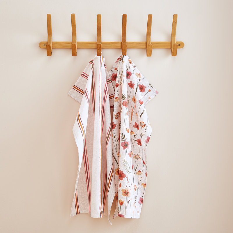 Harvest Flowers Cotton Tea Towels