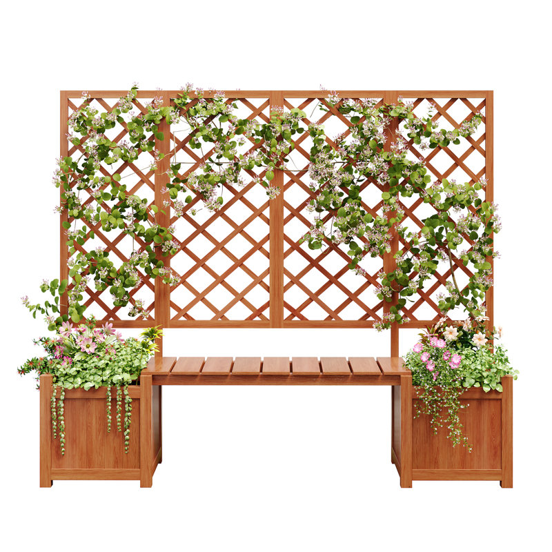 Wood Planter Box, Brown