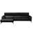 Blagovesta Genuine Semi-Aniline Leather Corner Sofa with Upholstered Frame-500218775-500218773