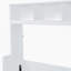 Grand lit escamotable mural avec placard et tiroirs, grand lit, blanc