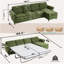 Canapé-lit modulaire 2 en 1 avec chargement et rangement sans fil-326311005