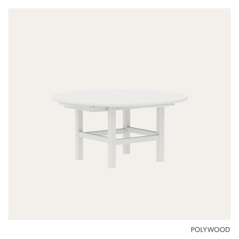 POLYWOOD Round 37" Conversation Table, White
