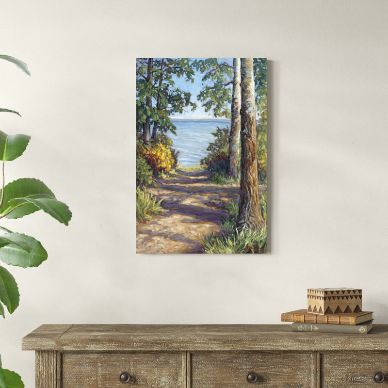 " Quiet Temple " Painting Print, 30" H x 20" W x 1.25" D