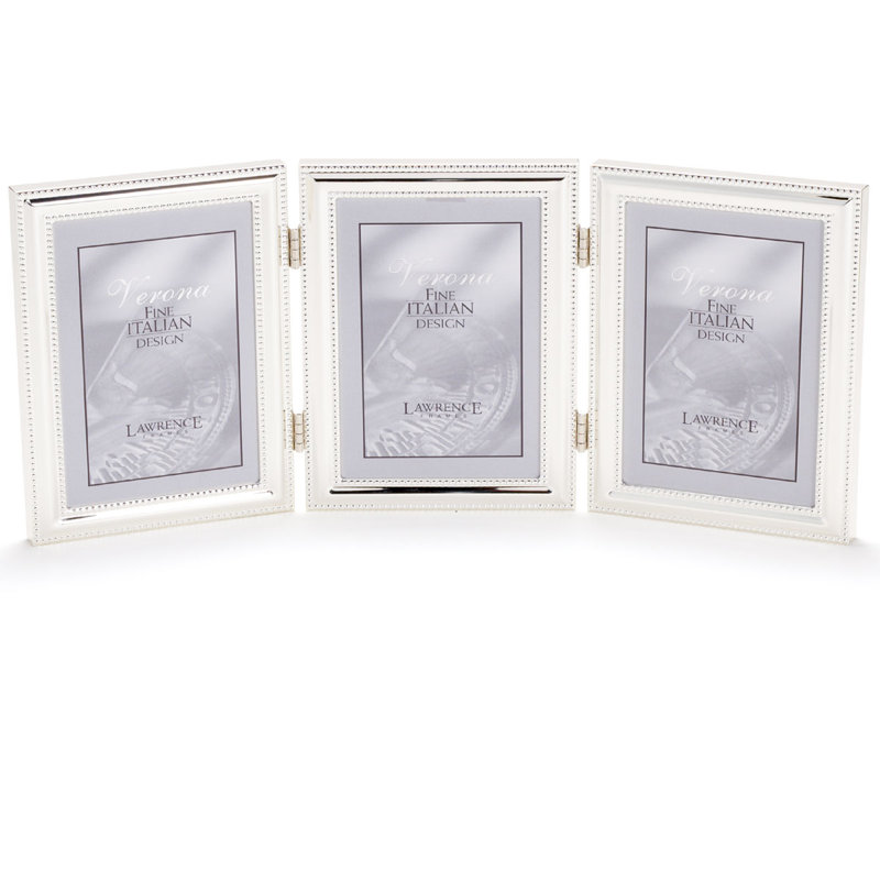 Weinstock Silver Metal Beaded Picture Frame, 4" x 5"