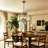 4 - Light Glass Crystal Drum Chandeliers Pendants Light