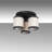 Modern Scandinavian Chandelier, Black & White Metal Body, 15.8 x 15.8 x 8.7 inches | Cap Diameter: 5.5 inches, Height: 5.5 inches | 3 x E27 Socket, Max 40W | Stylish Lighting for Home Décor & Novelty Spaces