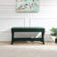 Banc Comfort double rembourré en velours, tabouret avec pieds croisés élégants-1409065633-1409065636