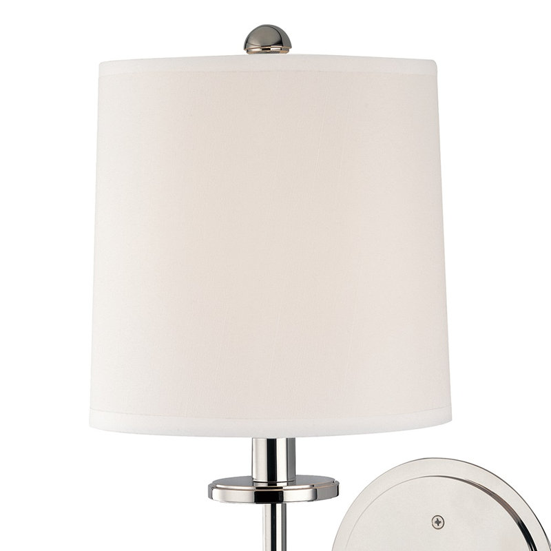 Jericho 1 Light Wall Sconce, Polished Nickel