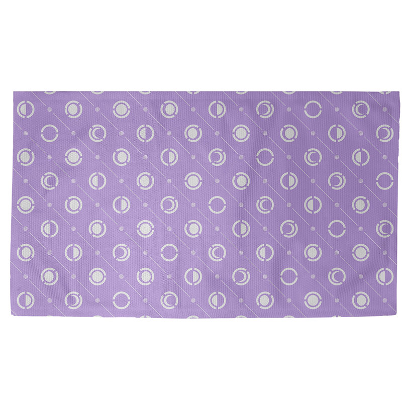 Tapis décoratif mauves Moon phases, Rectangle 2 pi x 3 pi