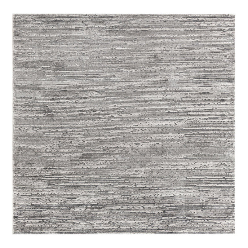 Tapis gris Glenn, Carré 10 pi