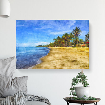 Palm Tree Beach Vol.1 - Wrapped Canvas