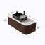 Meuble-lavabo mural flottant avec lavabo et armoire de rangement, avec tiroirs, pré-assemblé pour une installation facile et une utilisation durable-1270942576-1270942577